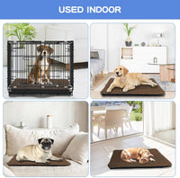 Dog Crate Pad, Washable Cozy Dog Bed Mat for Medium Dogs 36"x23" - 42.0"L x 28.0"W x 1.5"Th / Brown - image 4
