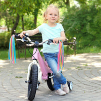 Bike Streamers Bike Tassels for Kids 1 Pair - Pastel Rainbow - image 2