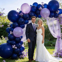 110pcs Black Balloon 12 inch - 12inch(normal) / A18-navy Blue - image 4