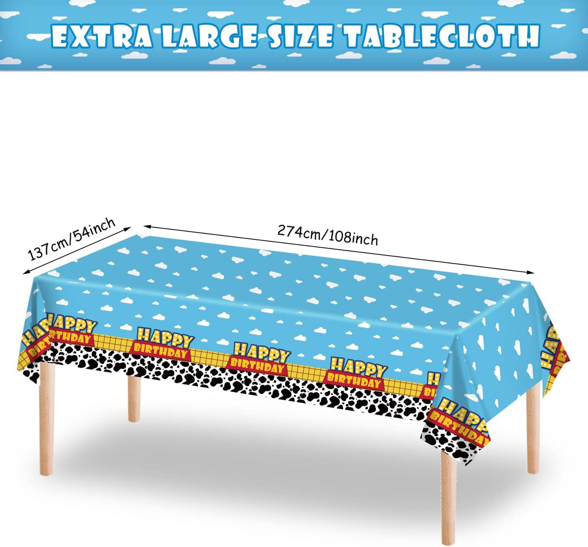 Ragnhild 3 Pack Cow Print Birthday Party Supplies Cow Pattern Printed - Blue / 6 - image 4