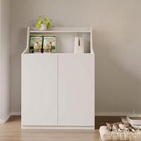 Large Cat Litter Box Enclosures,Litter Robot Enclosure,Hidden Litter Box Furniture,Hidden Cat Washroom Furniture with Door,Kitty Litter Box Furniture with Hidden Storage As Sideboard Cabinet