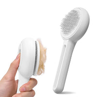 Self Cleaning Slicker Cat Brush - Skin Friendly Shedding Grooming Tool for Dogs & Cats, Pet Supplies Accessories, Deshedding Comb for Short Long Haired Kittens, Massage Function to Removes Loose Fur