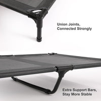petizer XL Elevated Dog Beds for Large Dogs 48x36x9'' - 36"L x 30"W x 9"H / Black - image 2