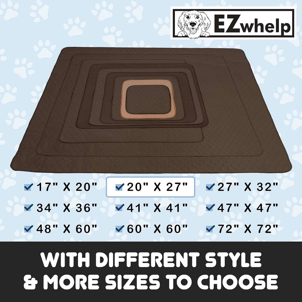 Washable Dog Training Pads, Reusable Waterproof Whelping - 20x27 Inch (Pack of 1, Rounded Corners) - image 3