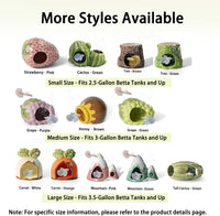 Pink Aquarium Decor Ceramic Cute Strawberry Betta Fish Tank Cave – Essentials for Fish - Mountain-green / Mountain - image 4