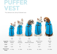 Gooby Puffer Vest Dog Jacket - X-Large chest (23.5") / Grape - image 2