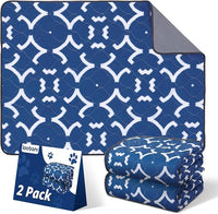 LOOBANI Washable Pee Pads for Dogs 36"x 72": 2 Pack Super Absorbent Reusable Puppy Pads Leakproof Whelping Pad Dog Playpen Mat, Waterproof Non-Slip Dog Training Pads for Floor, Crate, Potty