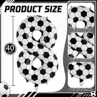 40'' Purple K-pop Number 5 Balloon for Girl 5th Birthday Party - Soccer / Number 8 - XXL - image 2