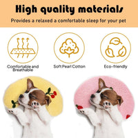 U-Shaped Calming Pillow for Cats and Dogs - Blue - image 2