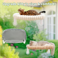 Sunhoo Foldable Cat Window Perch - White / 23.62"L x 11.8"W x 9.45"TH - image 4