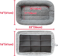 Enjoying Cat Mat Bed 16" x 22" Pet Bed with Pillow Around for Dogs - Medium(Rectangular) - image 2