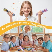 YUBAGOWU 12-pack kids kaleidoscopes in assorted colorful paper tubes - view 3