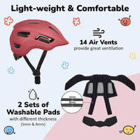 OUWOER toddler and kids bike helmet with vents and adjustable dial - view 31