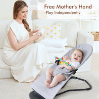 iGRATENS wooden baby bouncer toy bar with black and white pendants - view 16