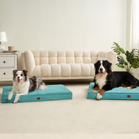 EHEYCIGA Orthopedic Dog Bed Large with Removable Washable Cover - 44*32*3.5 inches / Turquoise Blue - image 3