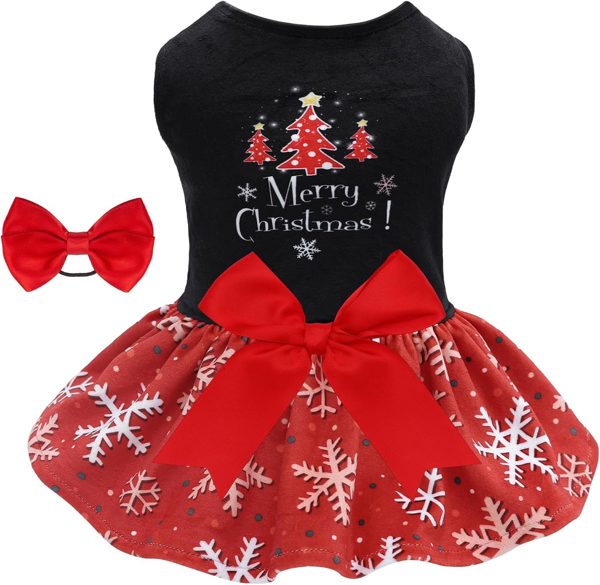 CuteBone Happy Thanksgiving Day Dog Fall Dress Costume Velvet - C03-Merry Christmas tree / Medium