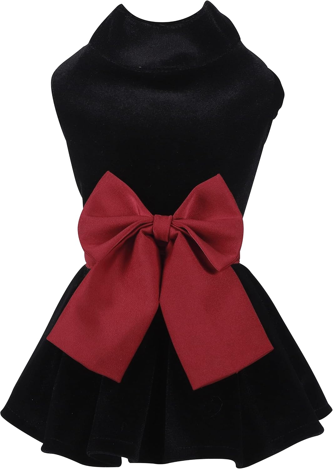 Pet Dresses for Small Dogs Cats Girl - Velvet Black / X-Small