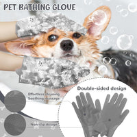 Dog Grooming Kit for Shedding, Bath Gloves - 8 PACK / Gray - image 3