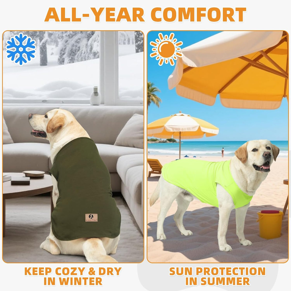 Halloween Dog Shirts for Large Dogs - Green & Light Green / XXX-Large(Chest 31", Back 25") - image 2