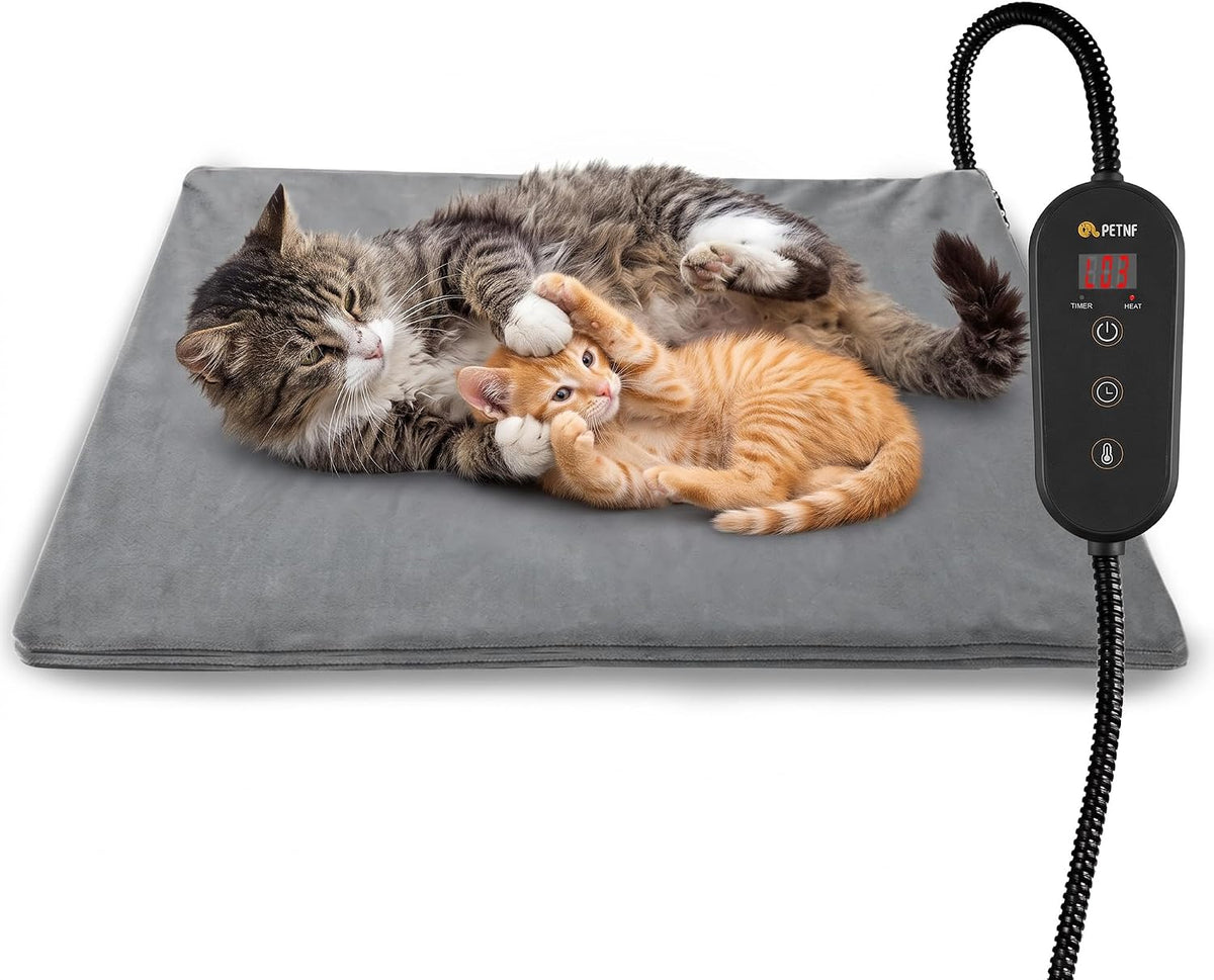 PETNF outdoor heated pet pad with adjustable temperature control box, 20 x 16 inches