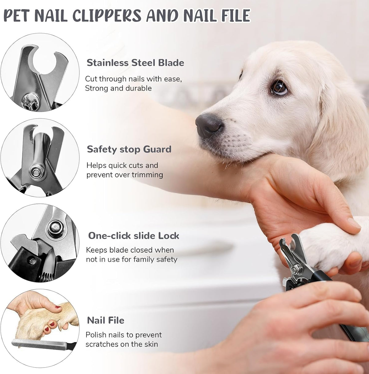 Dog Grooming Kit for Shedding, Bath Gloves - 9 PACK / Gray - image 3