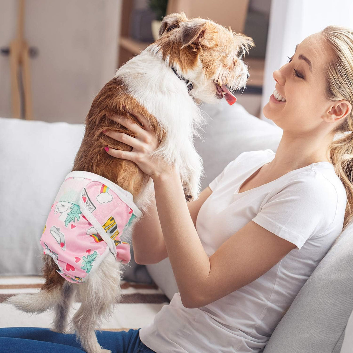 Pet Soft Female Dog Diapers, Puppy Diapers - Animals / Medium:14''-19'' - image 2