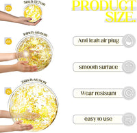 Sratte clear inflatable beach balls in 24, 16 and 5 inch sizes - view 20