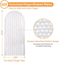Dental Care Finger Wipes for Dogs & Cats, Reduces Plaque & Tartar, Freshens Breath, Pre-Soaked Pet Teeth Wipes, Easy to Use Disposable Oral Cleaning Pads,Mint Flavor,100pcs