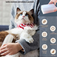 2PC Soft Cat Brush for Grooming - Gentle Cat Tongue Brush with 1300+ Barbed Serrations, Brushes for Sensitive Cats - Lightweight, gentle, Perfect for Daily Grooming & Enhancing Bonding