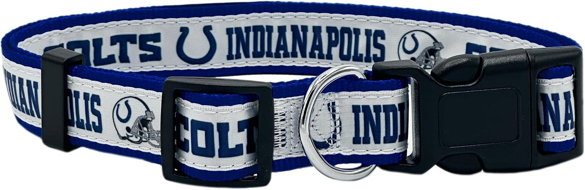 NFL Vikings Dog & Cat Collar - Indianapolis Colts / Large
