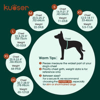 Kuoser Dog Life Jacket with Rescue Handle - Xx-large (Chest Girth:30.7-38.5'') / Red & Navy - image 3
