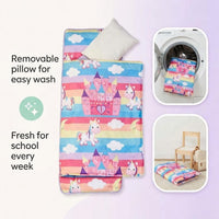 EVERYDAY KIDS Born to Dance Ballerina toddler nap mat with removable pillow and attached blanket - view 40