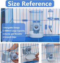 SANGLE SOPFFY Rabbit hay Feeder Small Animal Feeding Set with 350ml - blue - image 3