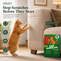 Anti-Scratch Tape for Furniture, Stop Cats from Scratching Couch - 12" x 15" ( 10 Sheets ) Cat Scratch Tape - image 2
