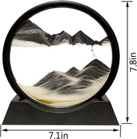 HYUGF Moving Sand Art Picture, 3D Deep Sea Liquid Motion Sand – Fun for Kids & Family - Black / 7 inches - image 2