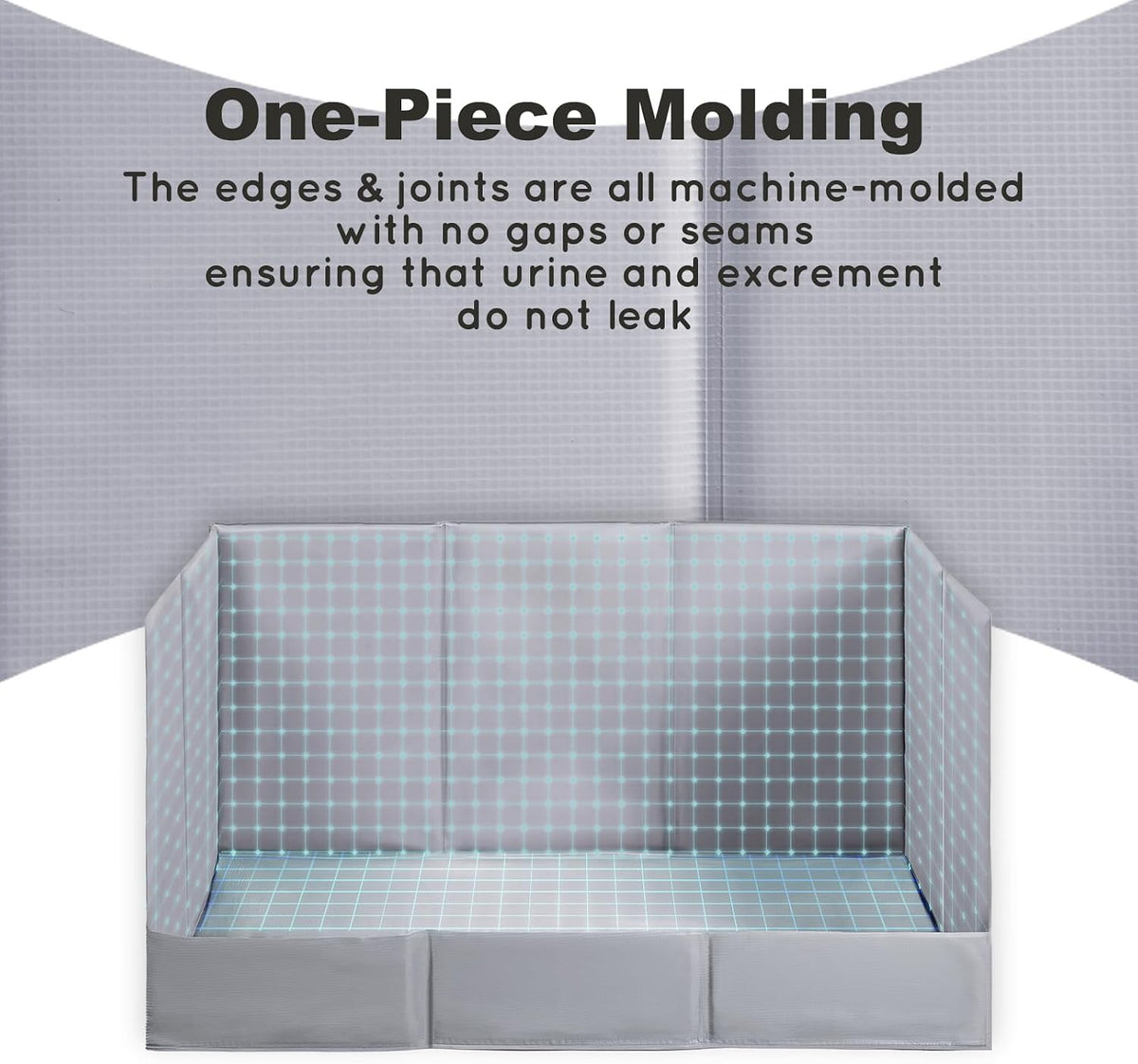 HQ4US Dog Grass Pad with Tray, Foldable Litter Box High Wall - X-Large for Dog＜ 38" Length - image 3