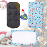 Dog Bed Covers Replacement Washable Elastic Edged 36" x 27" x 6" – Essentials for Dogs - Christmas BU / 52.0"L x 28.0"W x 5.0"Th - image 2