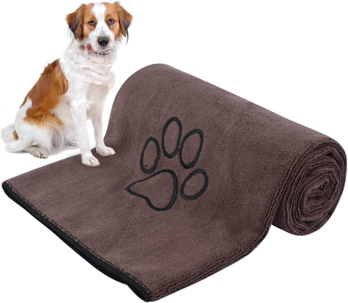 KinHwa Dog Towels for Drying Dogs - 30inchx50inch / Brown
