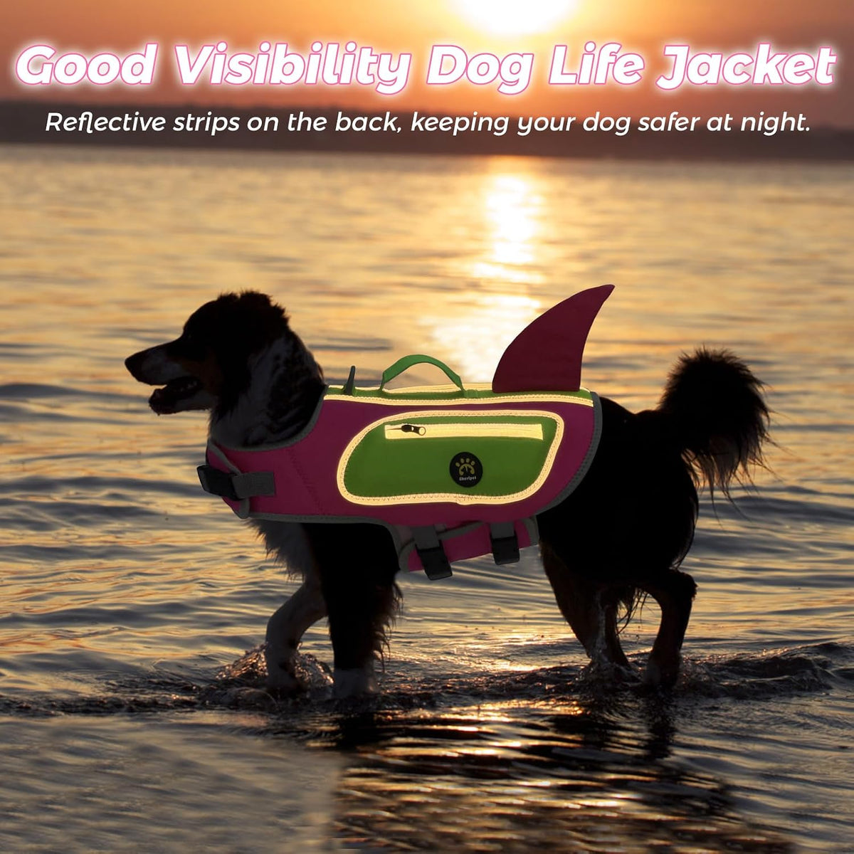 Dog Life Vests for Boating and Swimming, Dog Life Jacket – Essentials for Dogs - RosePink / Medium - image 4