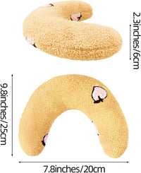 Cat Calming Pillow for Indoor Pet Soft Fluffy Neck Pillow – Essentials for Dogs - Yellow / Peaches - image 2