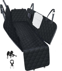 Dog Car Seat Cover for Back Seat - black