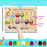 Dinosaur Toys, Magnetic Color and Number Maze - First Edition - image 3
