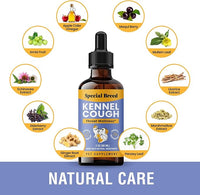 Cough Support for Dogs & Cats, Dry and Wet, Respiratory & Cold, Made in USA, 2oz