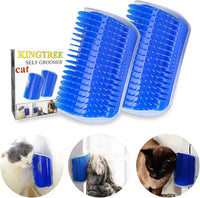 Kingtree Cat Wall Scratcher Self Groomer with Catnip - Blue