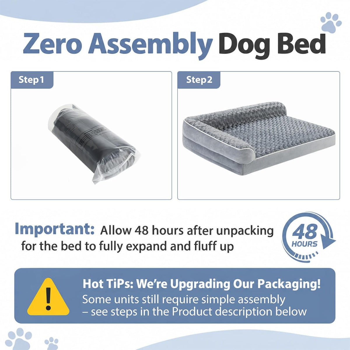 Orthopedic Washable Dog Bed - Gray / 36.0"l x 27.0"w x 6.5"th - image 3