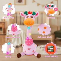 Dancing Talking Giraffe Toy, Singing Giraffe Baby Toys for Kids – Fun for Kids & Family - Purple Giraffe - image 3