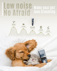 oneisall Dog Clippers Low Noise Grooming Kit for Dogs Cats Pets – Essentials for Dogs - Blue - image 2