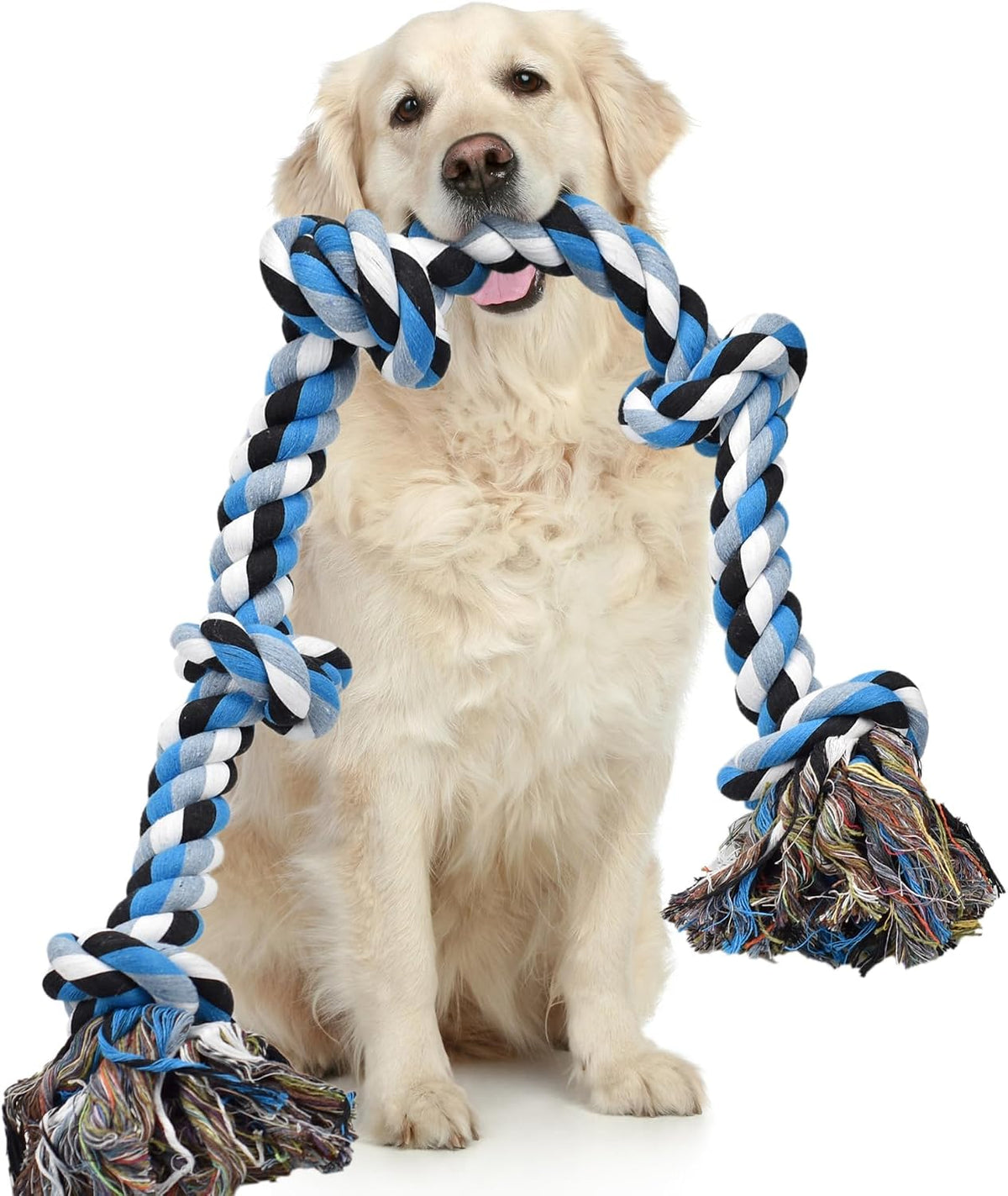 LECHONG Dog Toys for Aggressive Chewers Tough Rope Chew Toys - 1pack