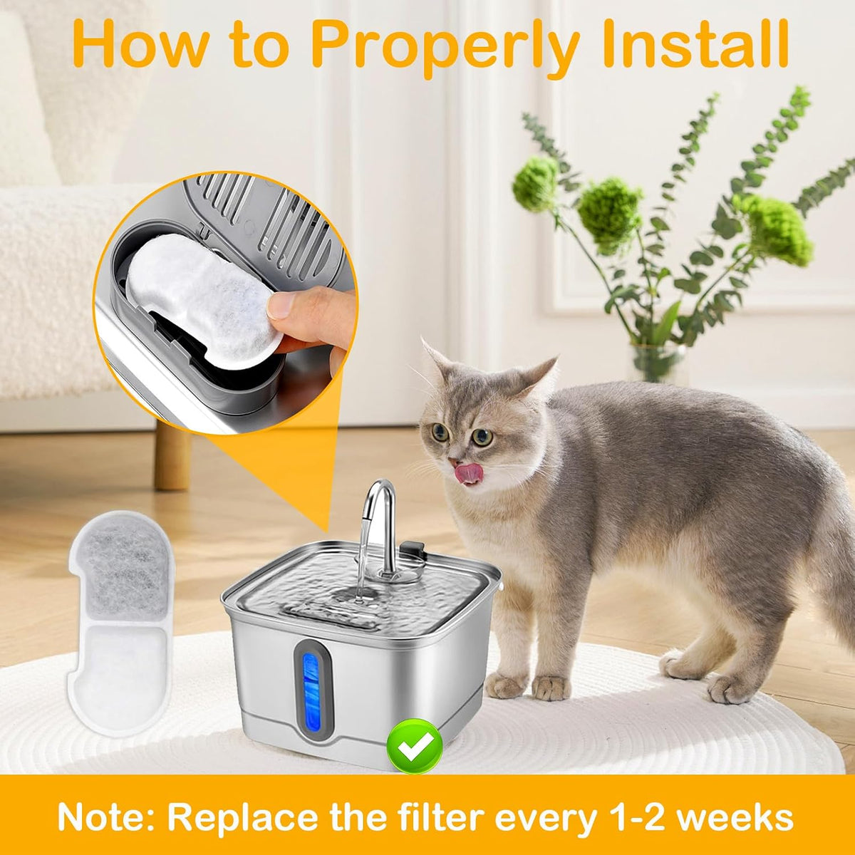 16+16 Pack Replacement Filters for SEIRMEP 101oz/3L Stainless Steel - 16 - image 4