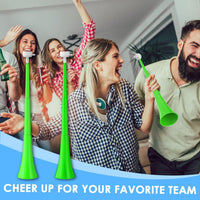Stadium Horn Vuvuzelas Soccer Noisemakers Collapsible Blow Trumpet - Green - image 4